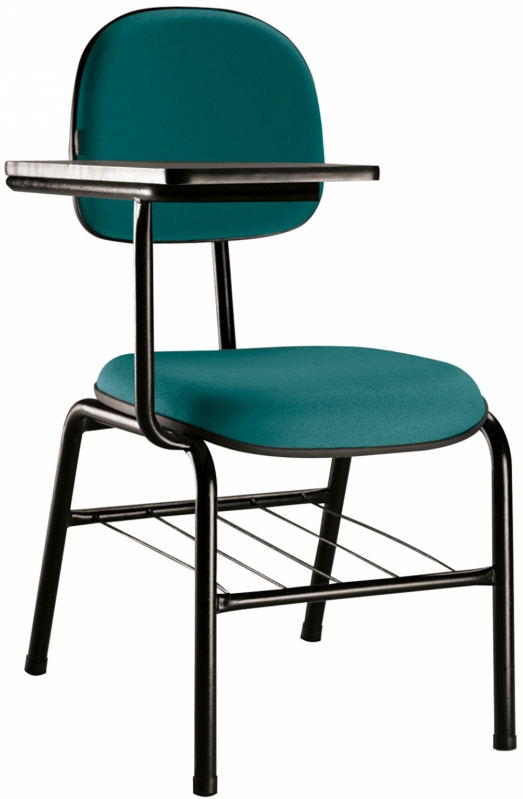 Cadeira Escolar Almofadada Moema - Cadeira Escolar com Prancheta Frontal Regulável