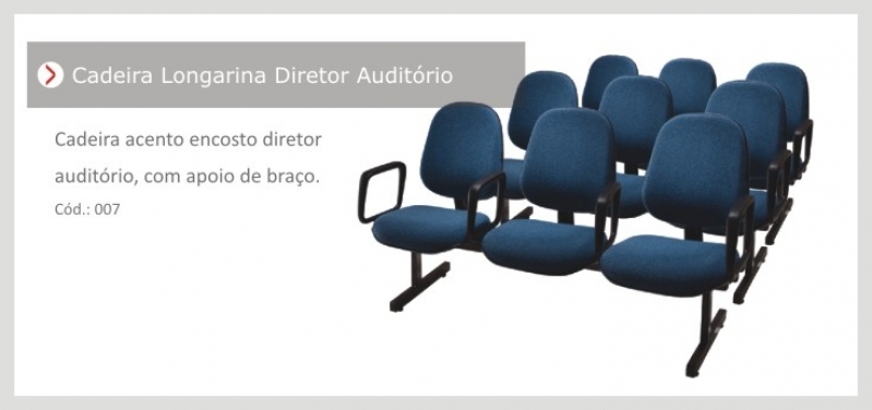 Cadeiras para Auditório Igrejas Preço Serra da Cantareira - Cadeiras para Igreja Almofadadas