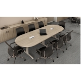 mesa de reunião com 6 cadeiras Vila Anastácio